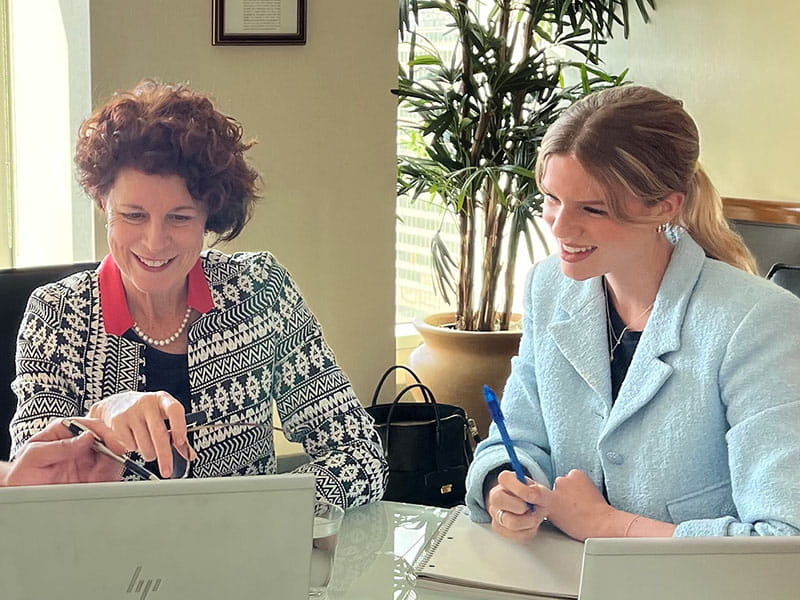 Mary and Meghan Desk